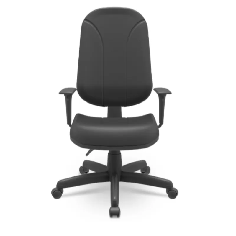 Poltrona Operativa Ergonômica NR17 Com Braço Regulável Sintético Preto